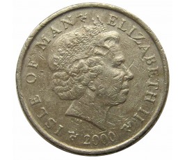Остров Мэн 1 фунт 2000 г. AA Остров Мэн 1 фунт 2000 г. AA