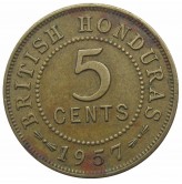 Британский Гондурас 5 центов 1957 г.