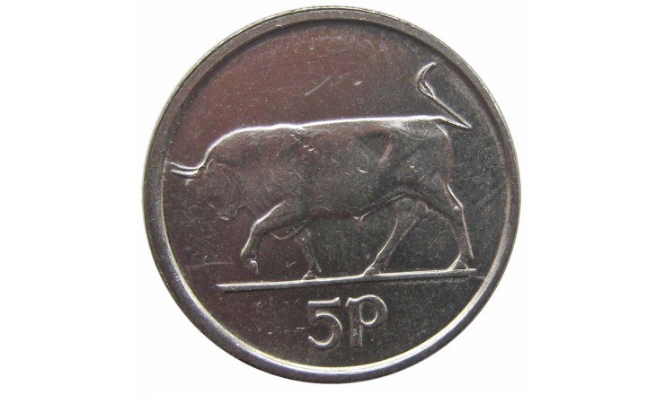 Ирландия 5 пенсов 2000 г. Ирландия 5 пенсов 2000 г.