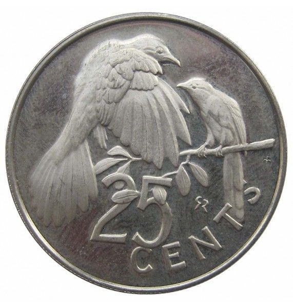 Британские Виргинские острова 25 центов 1975 г.
