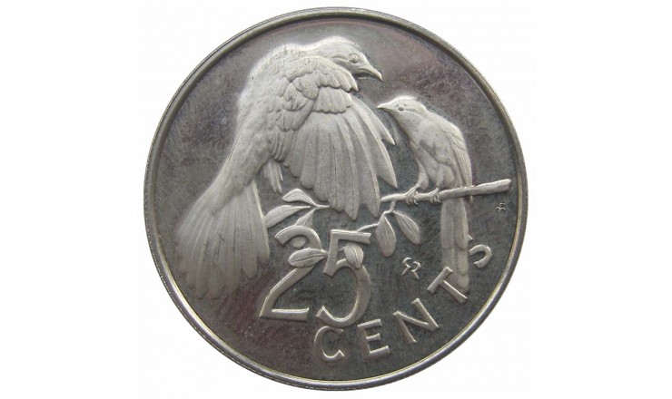 Британские Виргинские острова 25 центов 1975 г.