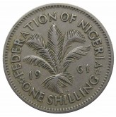 Нигерия 1 шиллинг 1961 г.