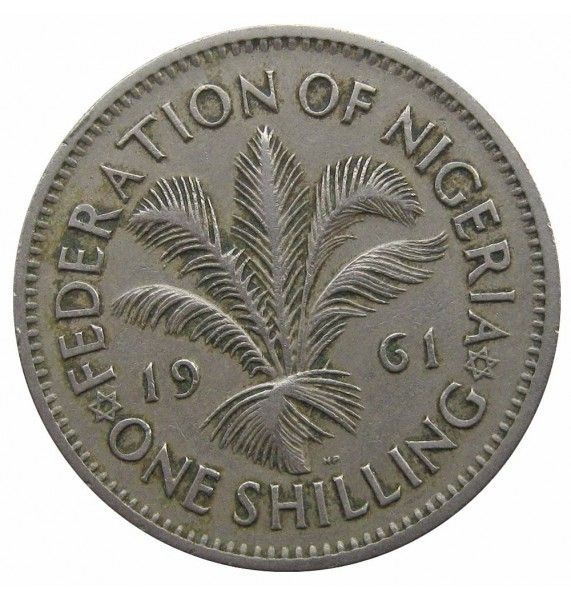 Нигерия 1 шиллинг 1961 г.