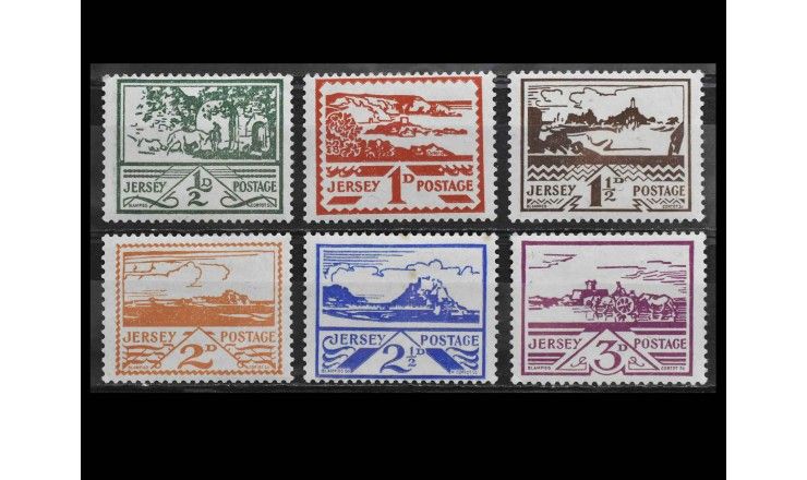 Джерси (Германская оккупация) 1943 г. "Виды Джерси" 