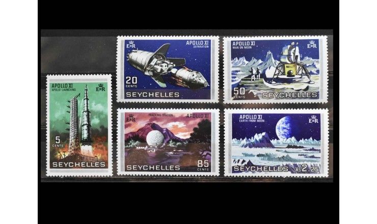 Сейшельские Острова 1969 г. "Первый человек на Луне"