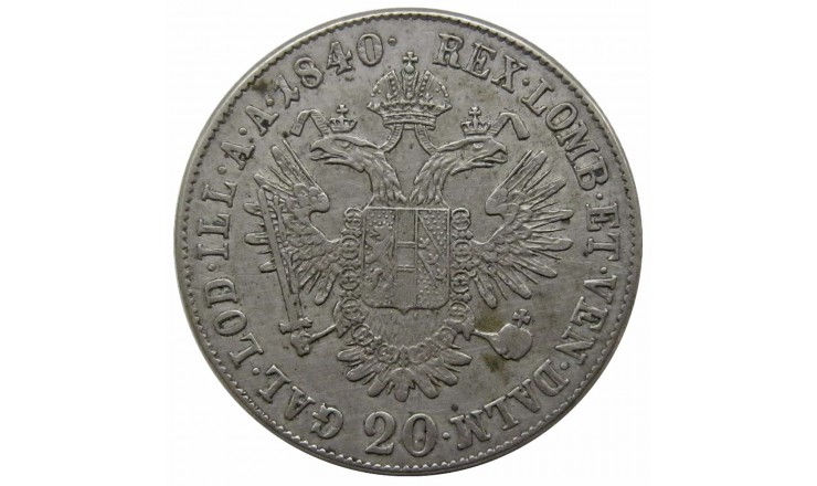 Австрия 20 крейцеров 1840 г. A