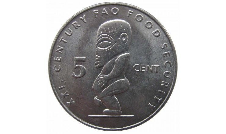 Острова Кука 5 центов 2000 г. (ФАО)