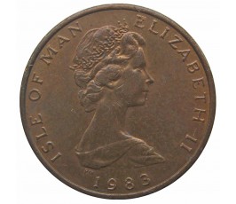 Остров Мэн 1/2 пенни 1983 г. АА Остров Мэн 1/2 пенни 1983 г. АА