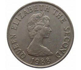 Джерси 10 пенсов 1988 г. Джерси 10 пенсов 1988 г.