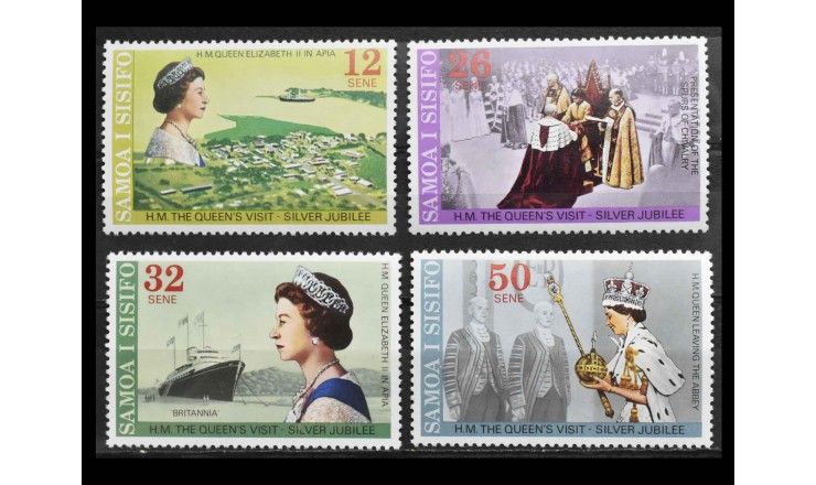 Самоа и Сисифо 1977 г. "25 лет правления королевы Елизаветы II"