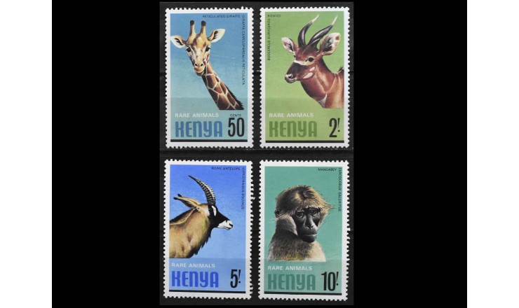 Кения 1981 г. "Редкие животные"