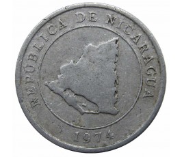 Никарагуа 10 сентаво 1974 г.