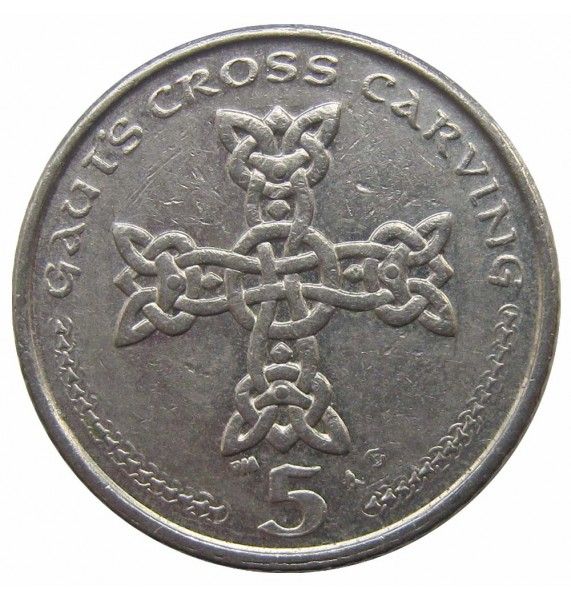 Остров Мэн 5 пенсов 2002 г. AE