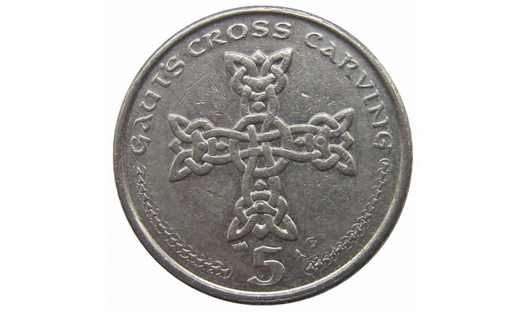Остров Мэн 5 пенсов 2002 г. AE Остров Мэн 5 пенсов 2002 г. AE