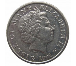 Остров Мэн 5 пенсов 2002 г. AE Остров Мэн 5 пенсов 2002 г. AE