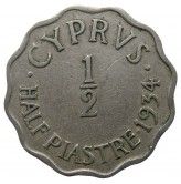 Кипр 1/2 пиастра 1934 г.