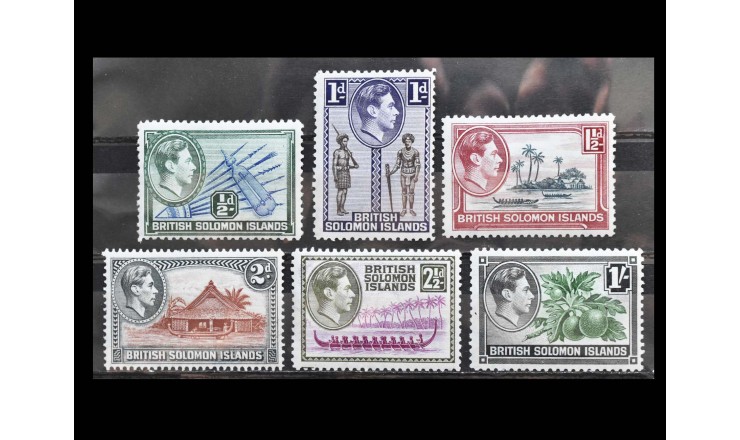 Британские Соломоновы острова 1939 г. "Король Георг VI"