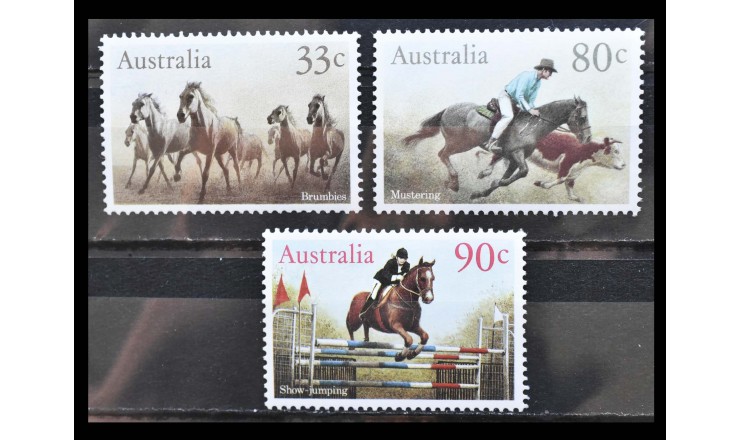 Австралия 1986 г. "Лошади"