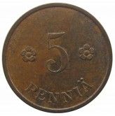 Финляндия 5 пенни 1939 г.