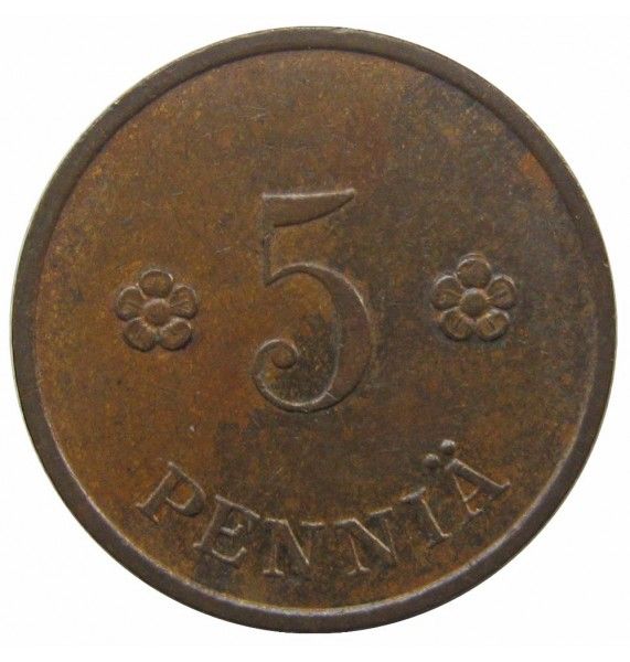 Финляндия 5 пенни 1939 г.
