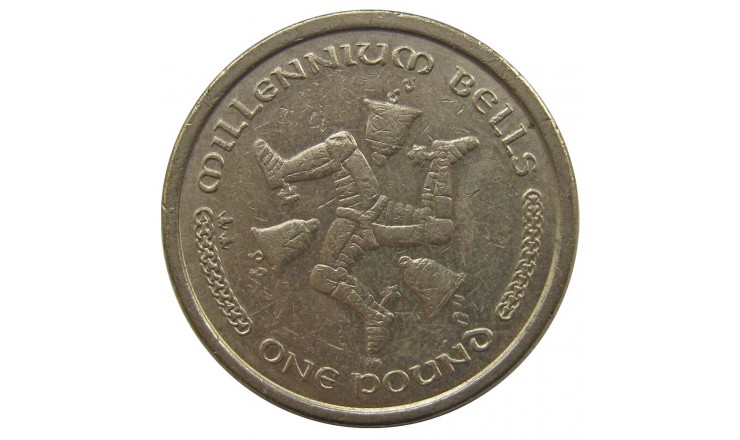 Остров Мэн 1 фунт 2001 г. AA