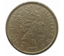 Остров Мэн 1 фунт 1997 г. AA Остров Мэн 1 фунт 1997 г. AA