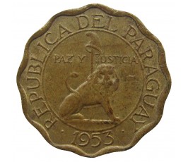 Парагвай 10 сентимо 1953 г.