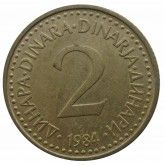 Югославия 2 динара 1984 г.