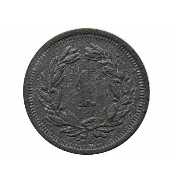 Швейцария 1 раппен 1944 г.