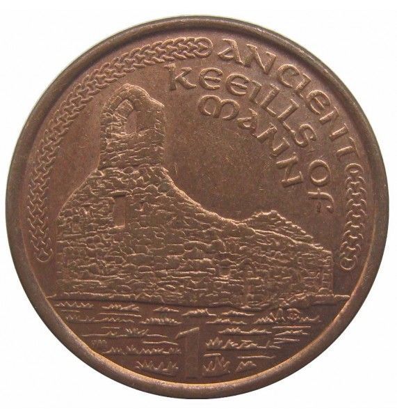 Остров Мэн 1 пенни 2002 г. AE