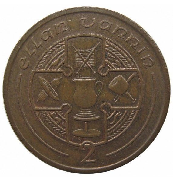 Остров Мэн 2 пенса 1995 г. AA