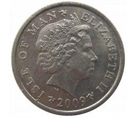 Остров Мэн 10 пенсов 2009 г. AA
