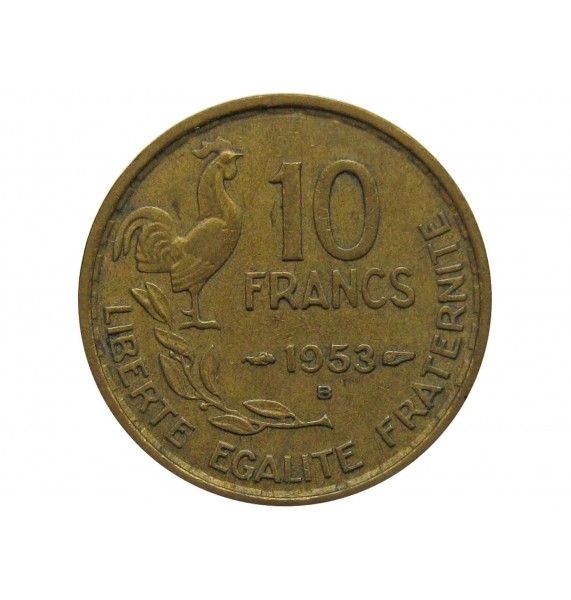 Франция 10 франков 1953 г. B