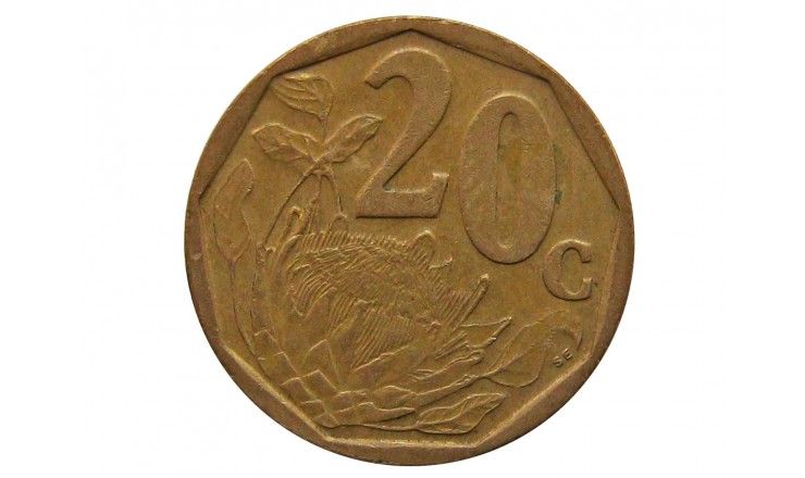 Южная Африка 20 центов 2002 г.