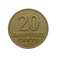 Литва 20 центов 1997 г.
