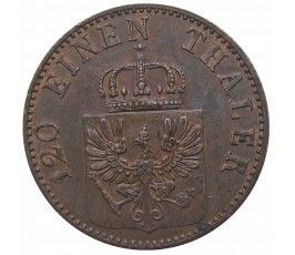Пруссия 3 пфеннига 1864 г. A