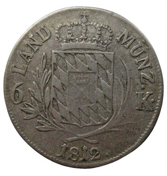 Бавария 6 крейцеров 1812 г.
