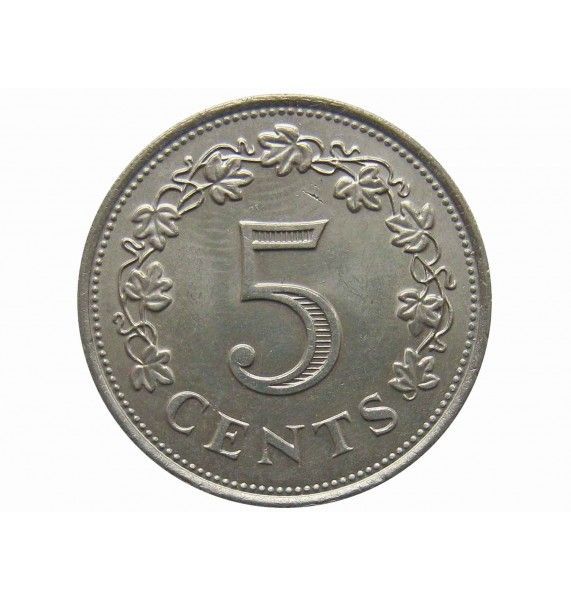 Мальта 5 центов 1976 г.