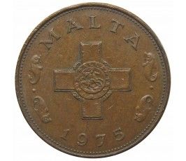 Мальта 1 цент 1975 г.