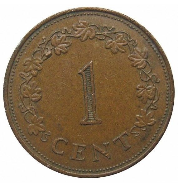 Мальта 1 цент 1975 г.