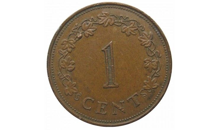 Мальта 1 цент 1975 г.