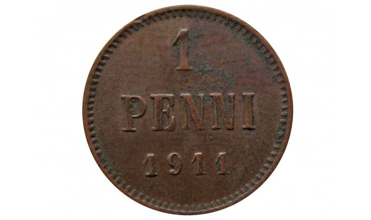 Финляндия 1 пенни 1911 г.