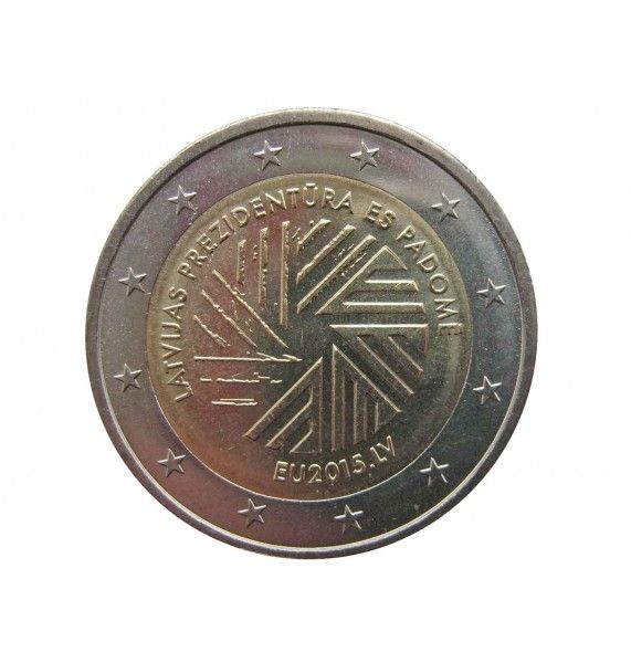 Латвия 2 евро 2015 г. (Председательство Латвии в Совете ЕС)
