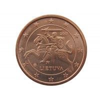 Литва 1 евро цент 2017 г.