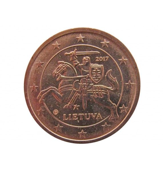 Литва 2 евро цента 2017 г.