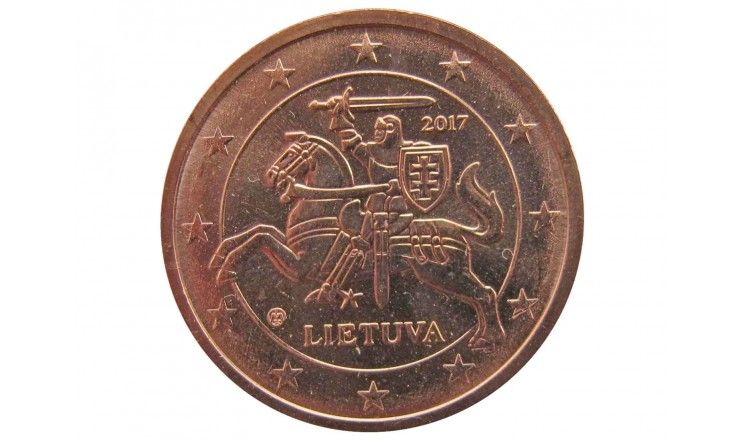 Литва 2 евро цента 2017 г.