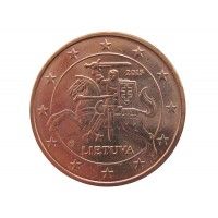 Литва 5 евро центов 2015 г.
