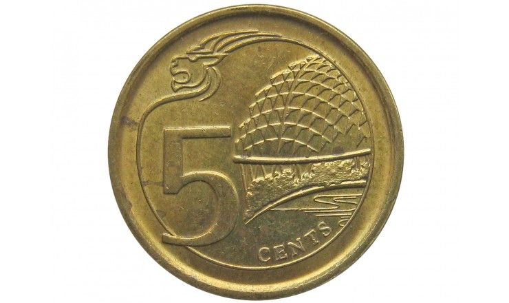Сингапур 5 центов 2016 г.