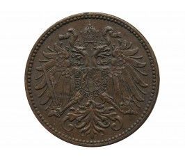 Австрия 2 геллера 1908 г.