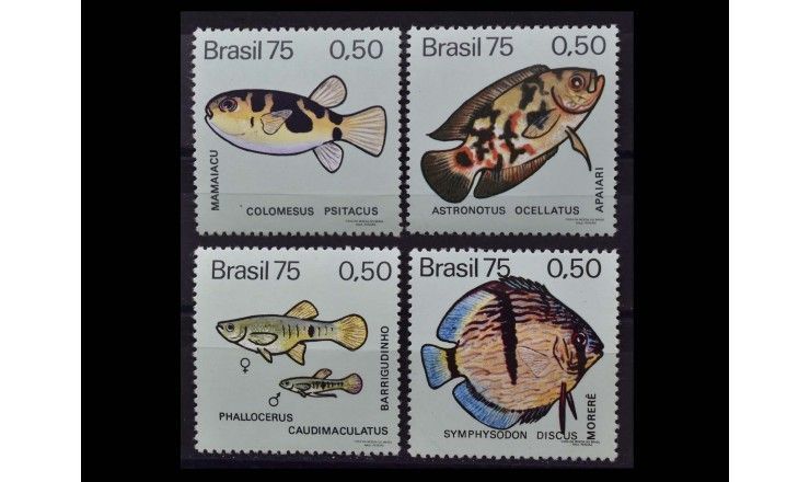 Бразилия 1975 г. "Пресноводные рыбы"
